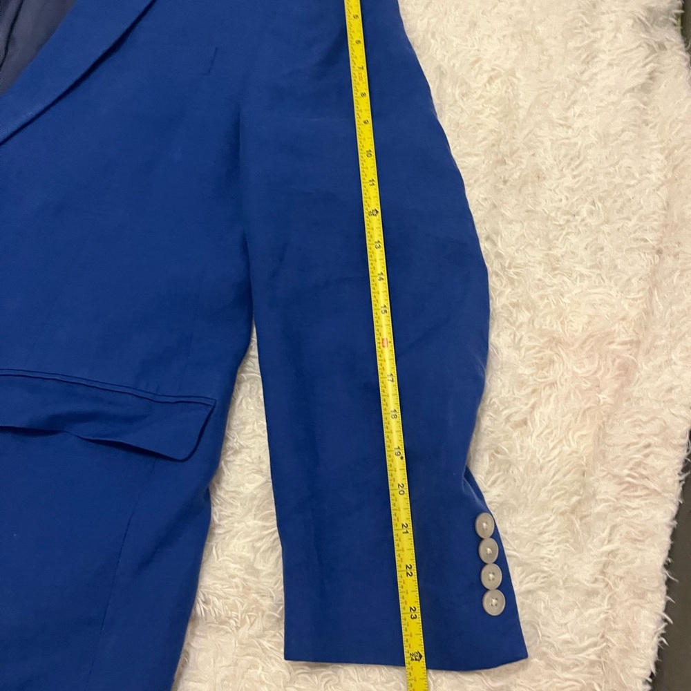 Lauren Ralph Lauren Royal Blue Linen Men's Blazer - Picture 9 of 9